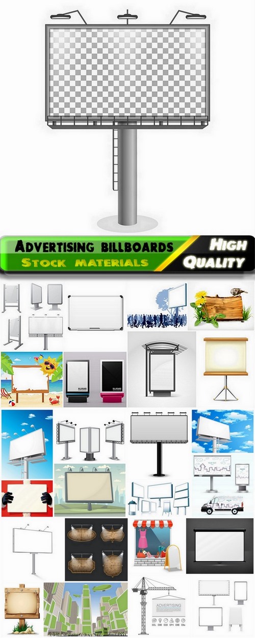 Presentation frames and advertising billboards - 25 HQ Jpg
