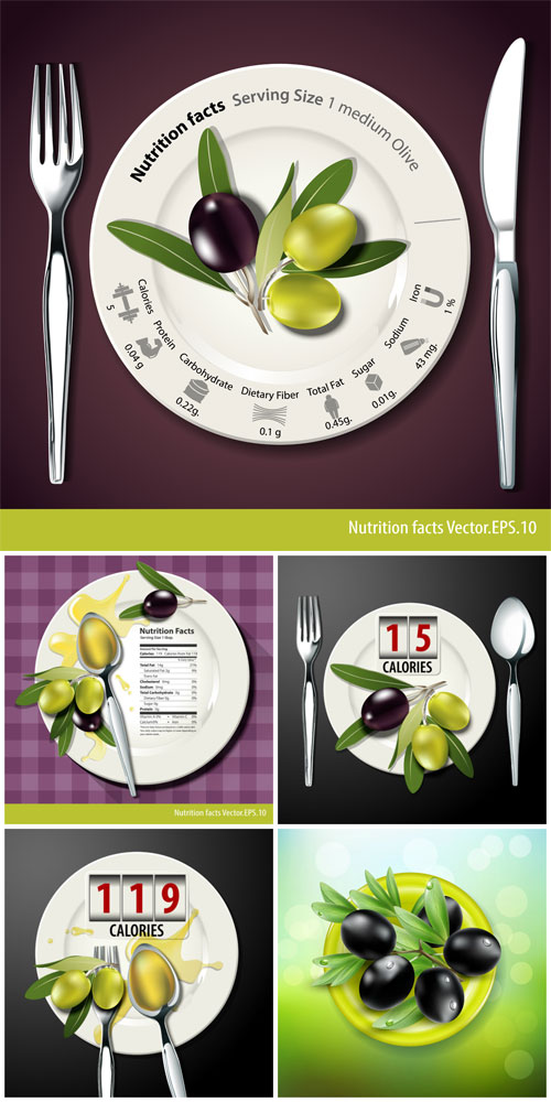 Olives, olive oil, backgrounds vector