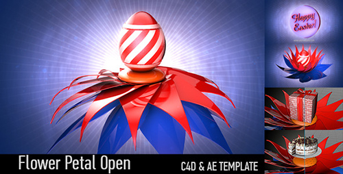 Flower Petal Open - Cinema 4D Templates and AE (Videohive)