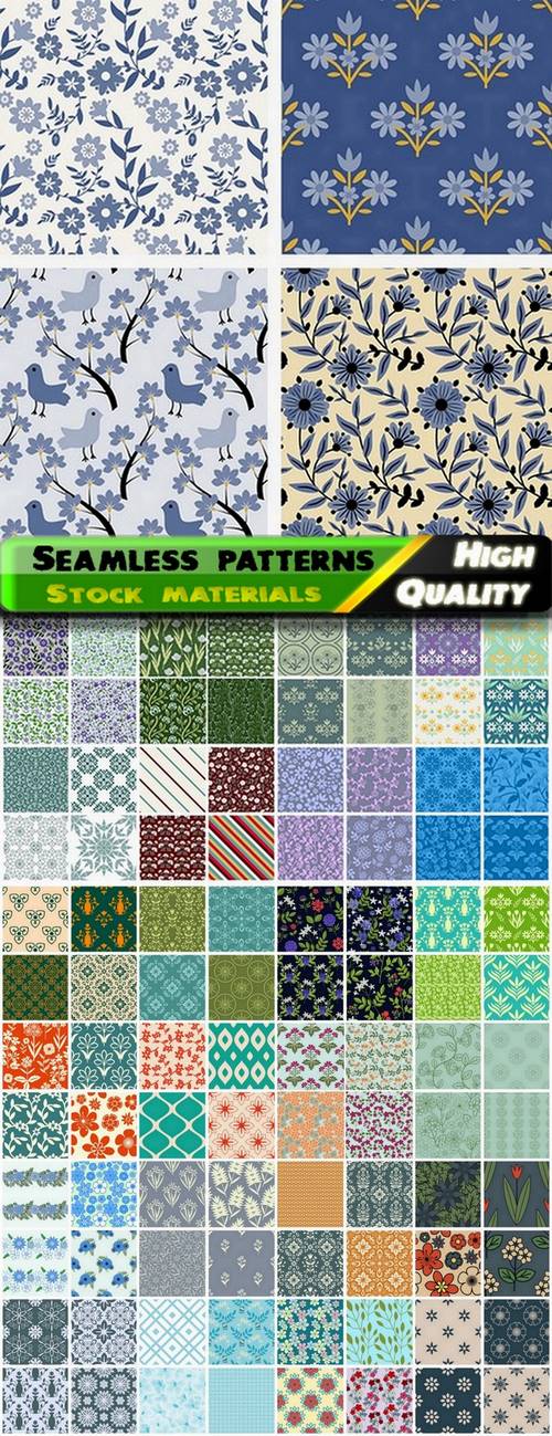 Seamless patterns for tiles or wallpaper design - 25 Eps