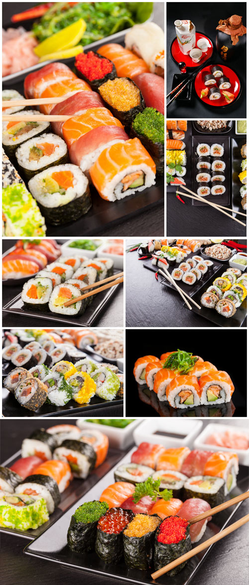 Different sets of sushi - Stock photo