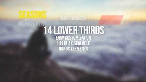 Simple Clean Lower Thirds - Project for After Effects (Videohive)