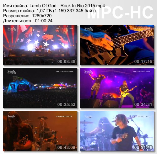 Lamb Of God - Live Rock In Rio (2015) HD 720