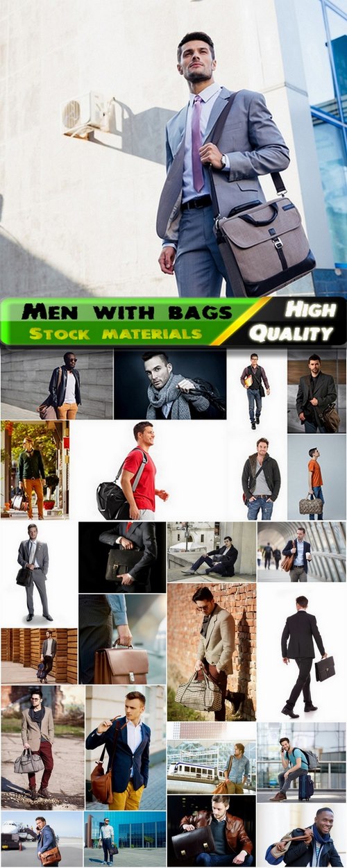Fashionably dressed men with bags - 25 HQ Jpg