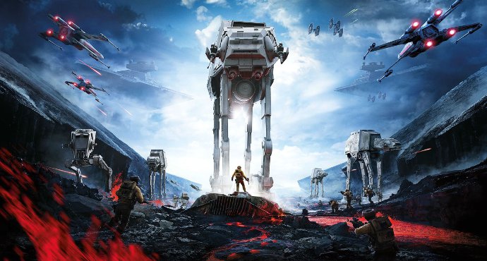Плакат сетевого шутера Star Wars: Battlefront