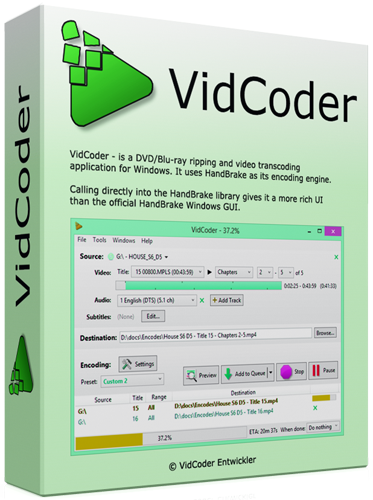 VidCoder 2.11 Beta (x86/x64) ML/RUS + Portable