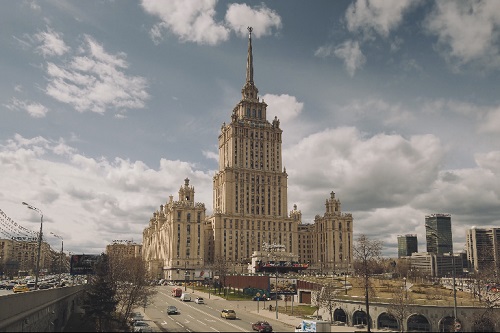 Moscow's Hotel 4k timelapse