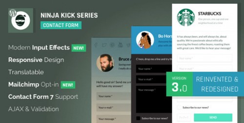 Nulled Ninja Kick WordPress Contact Form v3.2.1 snapshot