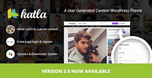 Download Nulled Katla v2.2.5 - User Generated Content WordPress Theme  