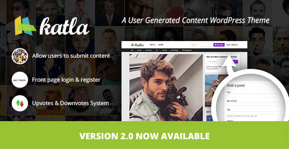 Katla v2.2.5 - User Generated Content Wordpress Theme