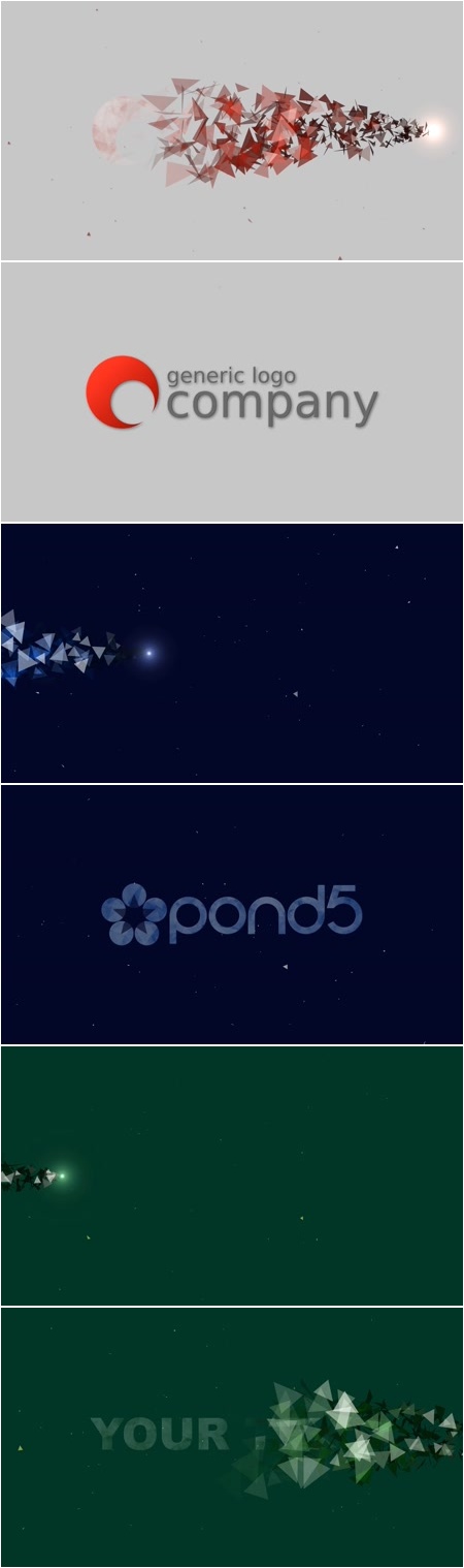 Pond5 - Triangle Particles Logo Reveal 57658064