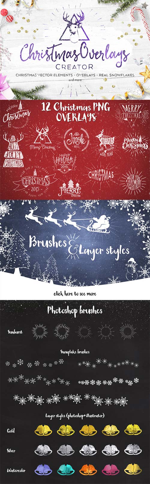 CreativeMarket Christmas Overlays Creator