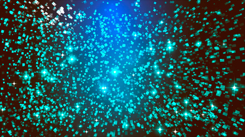 Blue abstract footage particles and stars