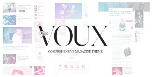 Nulled The Voux - A Comprehensive Magazine Theme snapshot
