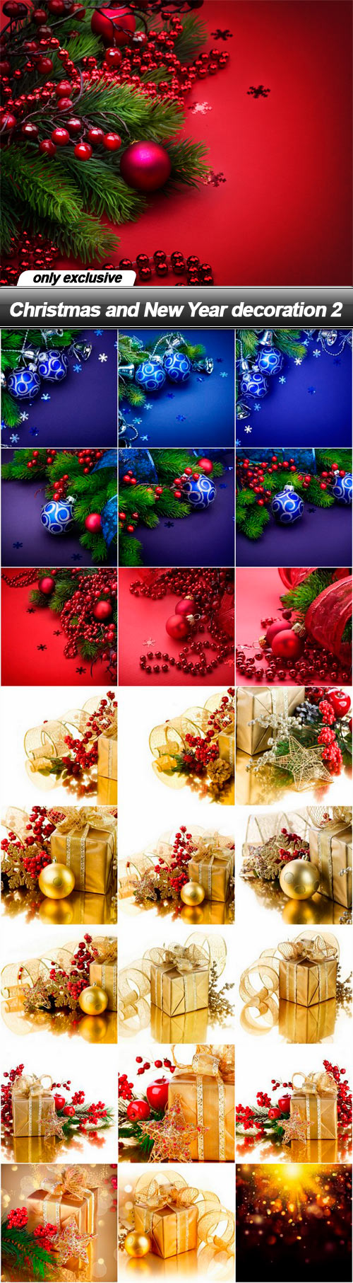 Christmas and New Year decoration 2 - 25 UHQ JPEG