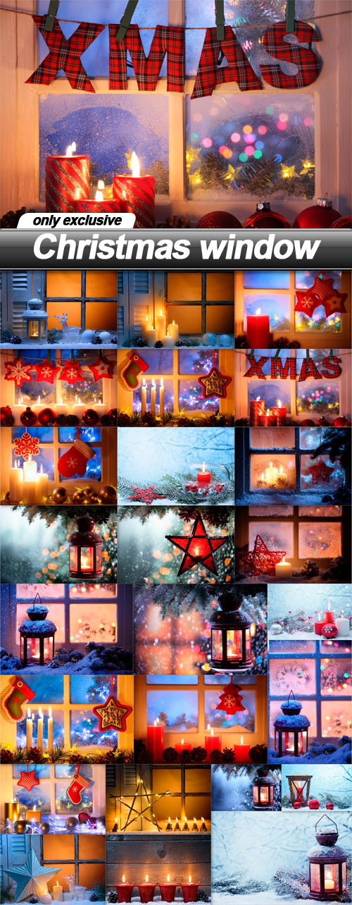 Christmas window - 25 EPS