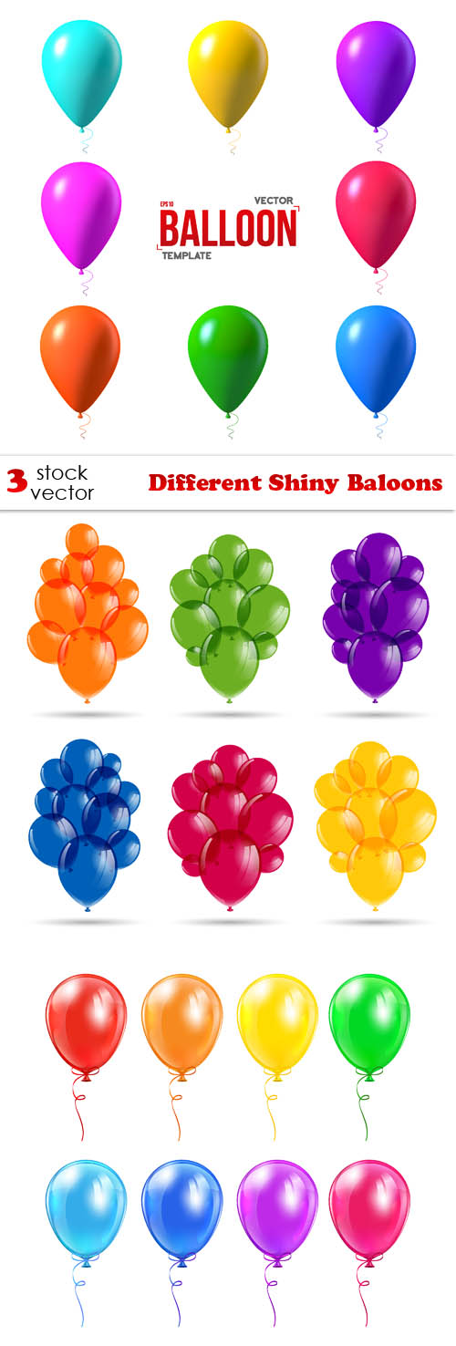 Vectors - Different Shiny Baloons
