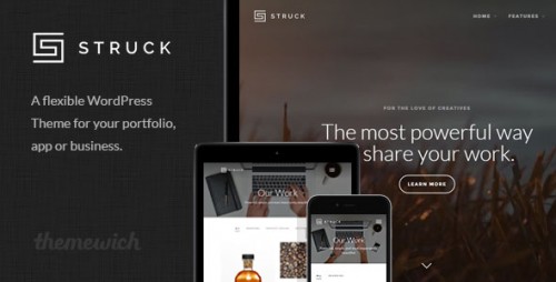 Nulled Struck - A Responsive Creative WordPress Theme product pic
