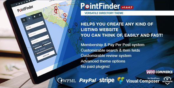 Nulled ThemeForest - Point Finder v1.6.4.7 - Versatile Directory and Real Estate