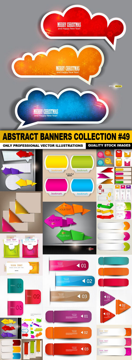 Abstract Banners Collection #49 - 25 Vectors