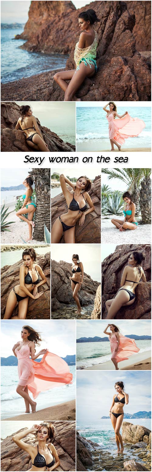 Sexy woman on the sea