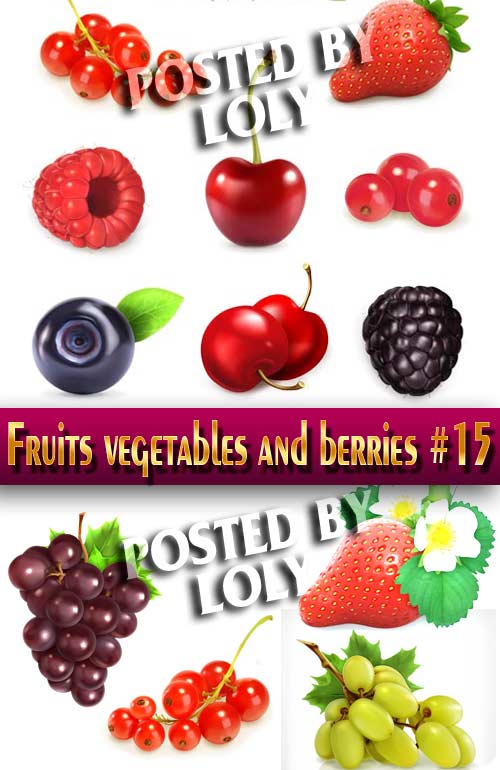 Фрукты овощи и ягоды # 15 - Векторный клипарт