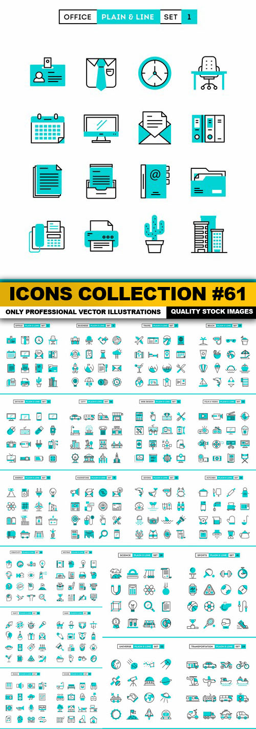 Icons Collection #61 - 22 Vector