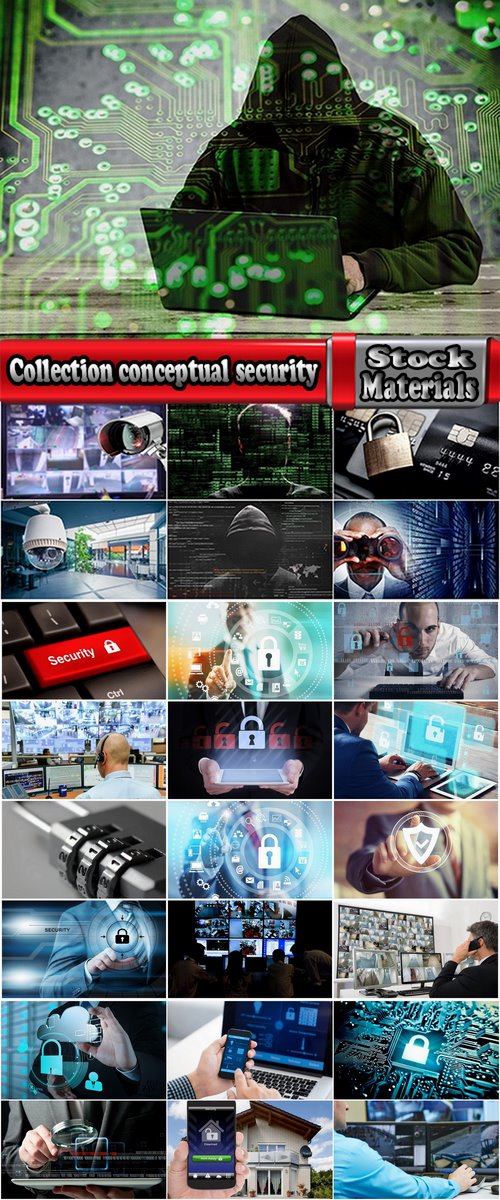 Collection conceptual illustration of a different kind of security protection system 25 HQ Jpeg