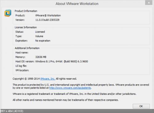 VMware Workstation v11.0.0 build-2305329
