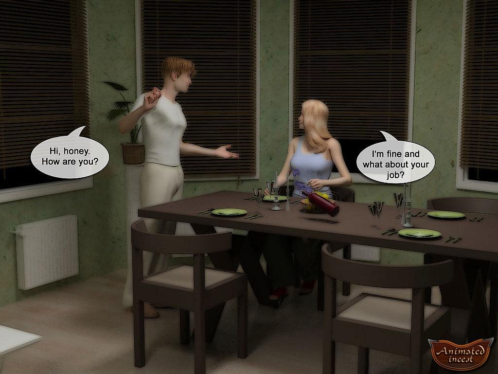 Animated Incest - The family that eats together, plays together